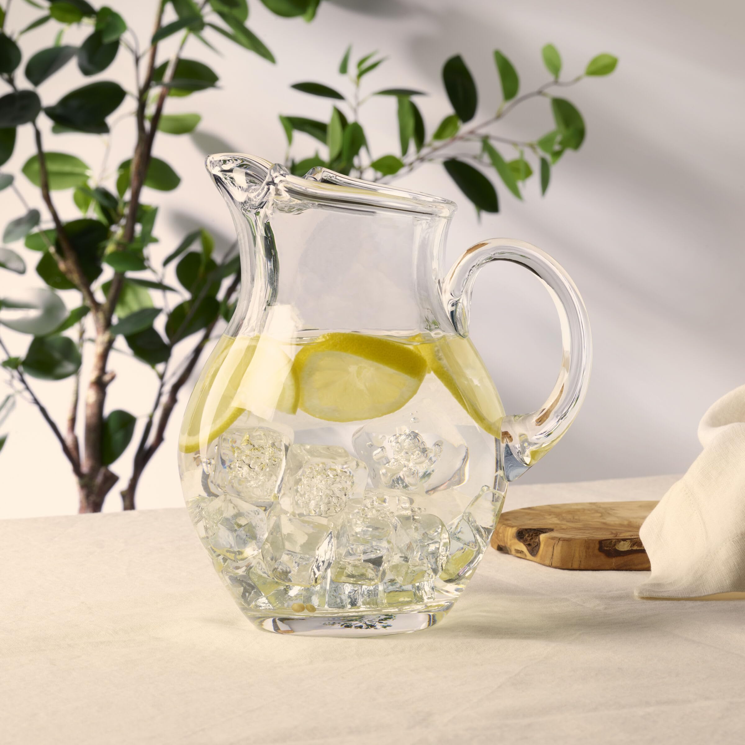 MICA Water Pitcher 2個セット Amazon.com | Mikasa Napoli Clear Glass Beverage Pitcher, 70 Ounce
